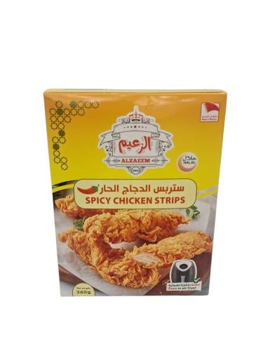 الزعيم ستربس الدجاج الحار 360 جرام
