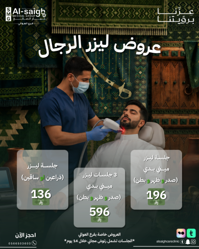 عروض ليزر الرجال