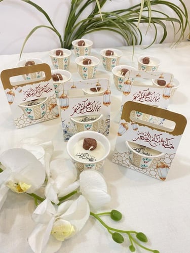 شمعة فنجال بالتمر معطرة