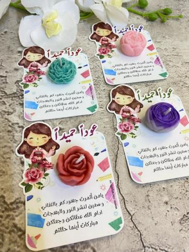 توزيعات شمعة ورد