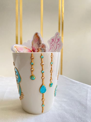 كوب مزين بـ كرستال