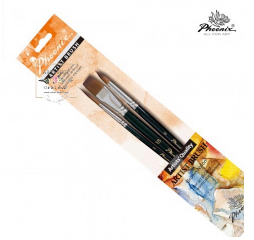 طقم 3 فرش من فونكس للإكريليك والمائي