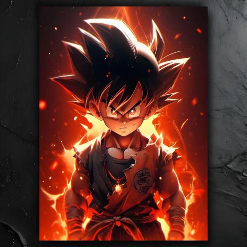 لوحة معدنية Dragon Ball - Goku