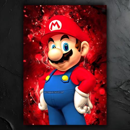 لوحة معدنية Super Mario R1