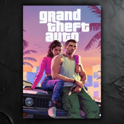 لوحة معدنية GTA 6