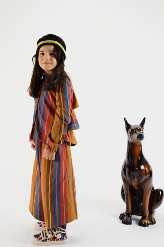 بلوزة دينيس مخططة