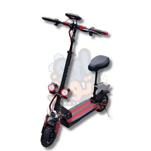 سكوتر الوحش الكهربائي الأسود محرك بقوة 1200W | الأ...