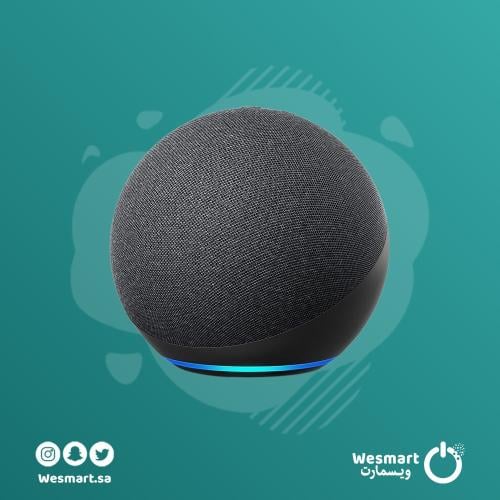 اليكسا ايكو دوت الجيل الخامس - أسود - Alexa Echo D...