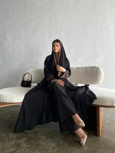 عباية قماش كريب | G79