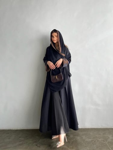 عباية قماش كريب | G79