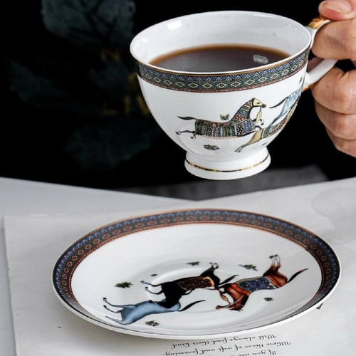 طقم 2 كوب شاي إنجليزي فيكتوري Alex