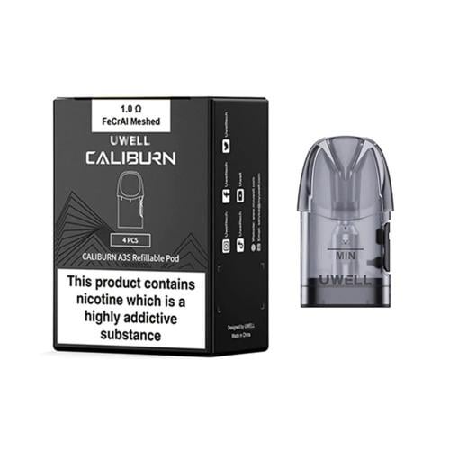 Caliburn A3S replacement pods from Uwell