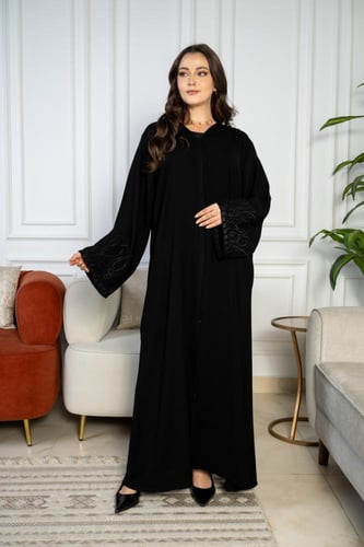 عباية راقية بقماش كريب ملكي