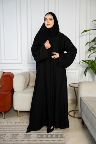 عباية راقية نص كلوش حرير