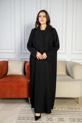 عباية حرير كسرات من الامام