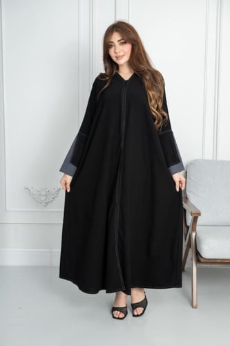 عباية ملكي ازرار تدخيلة كُم فضي