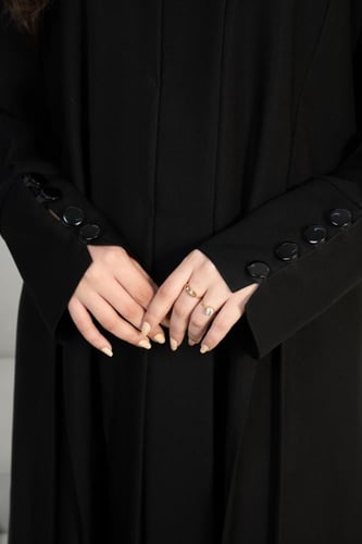 عباية نص كلوش كسرات امام وخلف