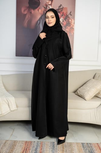 عباية راقية نص كلوش جيوب