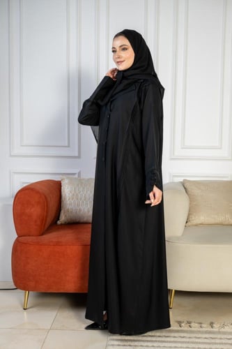 عباية حرير كسرات من الامام