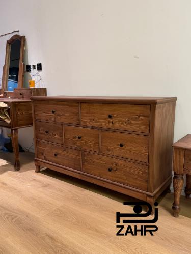 بوفيه خشب سويدي طبيعي