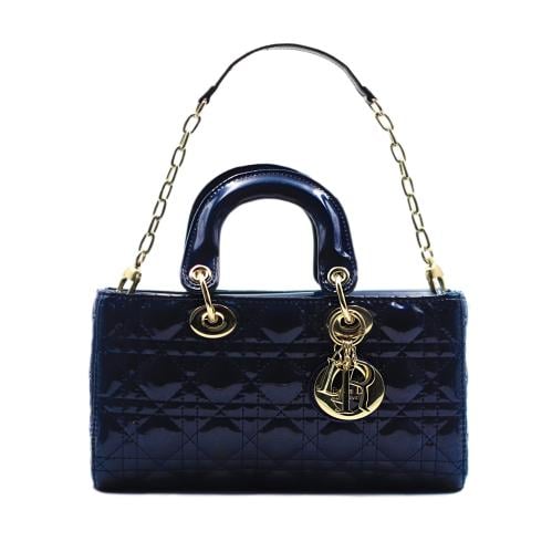 شنطة ديور لمعه كحلي