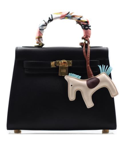 شنطة هرمز كبير لوقو ذهبي