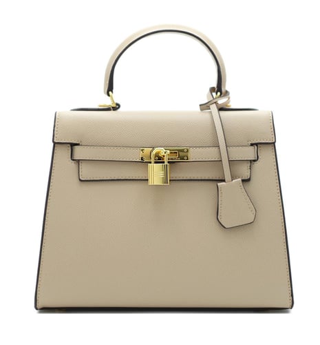 شنطة هرمز كبير لوقو ذهبي