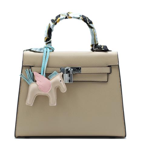 شنطة هرمز كبير لوقو فضي