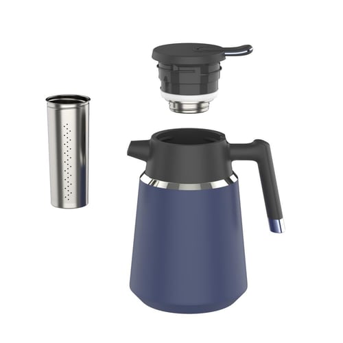 شاها ترمس ديكور ستانلس ستيل مع فلتر، سعة 1.8 لتر