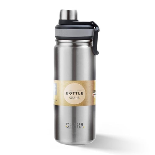 شاها قارورة رياضية ستانلس ستيل ، سعة 680 مل، متعدد...