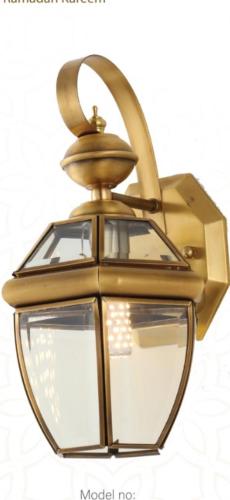 فانوس خارجي ذهبي