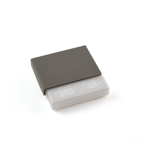 ميزان قهوة إلكتروني أبيض لقياس القهوة بدقة