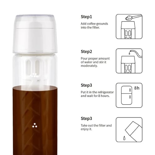 أداة تحضير كولد برو محمولة 550 مل من Watchget