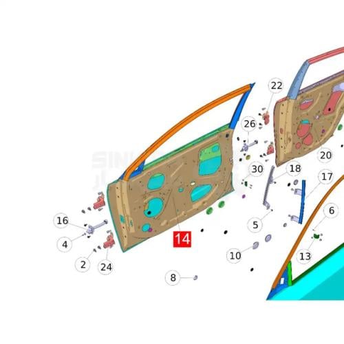 باب امامي يمين شانجان ايدو بلس 24-25