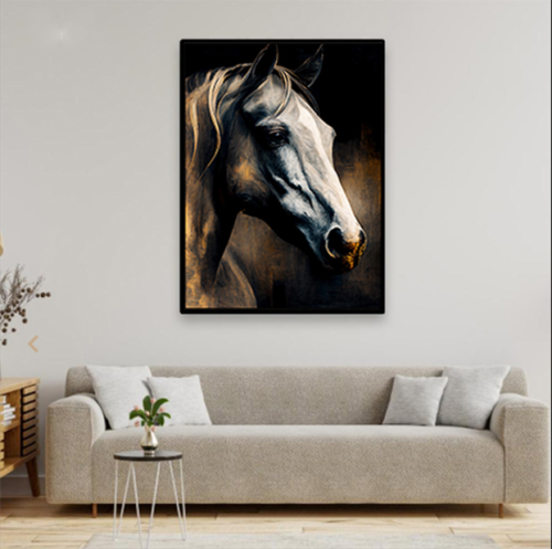 لوحة خيل بتصميم مودرن
