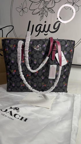 كوتش توت باق بلاك فلاور | حجم كبير