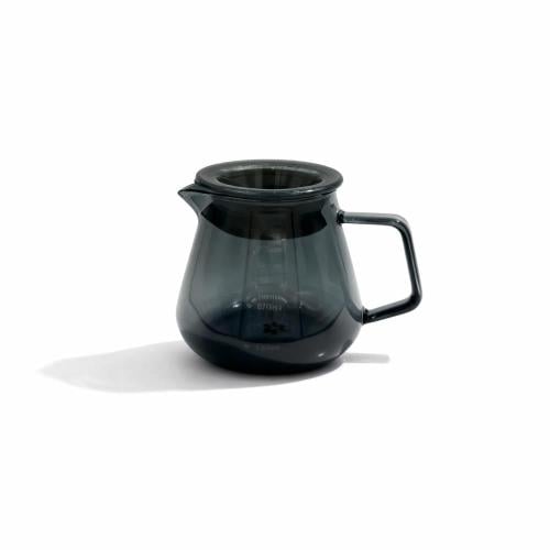 سيرفر V60 زجاجي اسود مع غطاء - كوف
