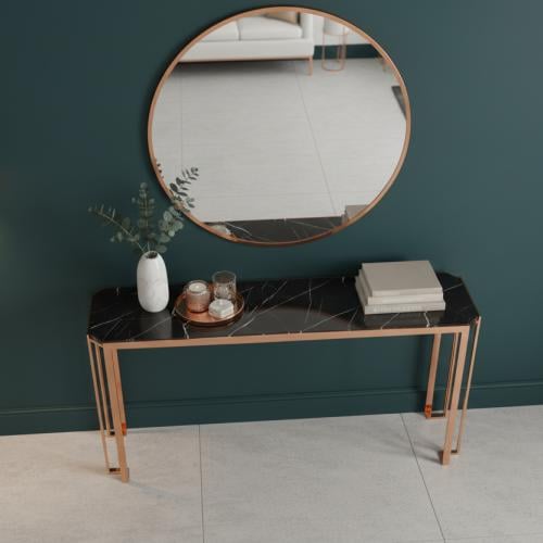 مدخل رخام - أسود