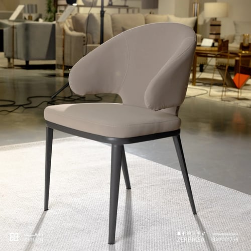 كرسي طعام رمادي أنيق