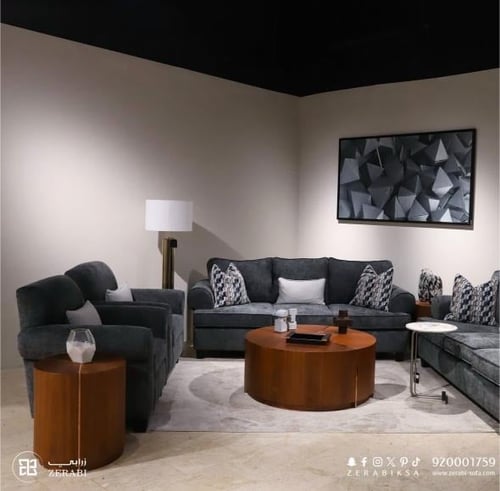 طقم كنب مسك سيلفر