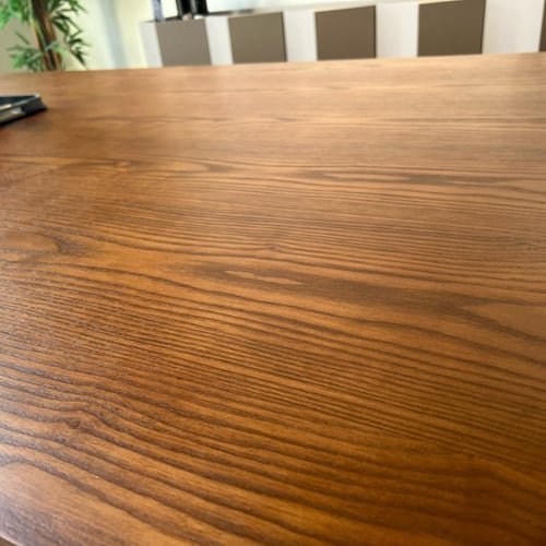 طاولة طعام مستطيلة من الخشب الفاخر - بني