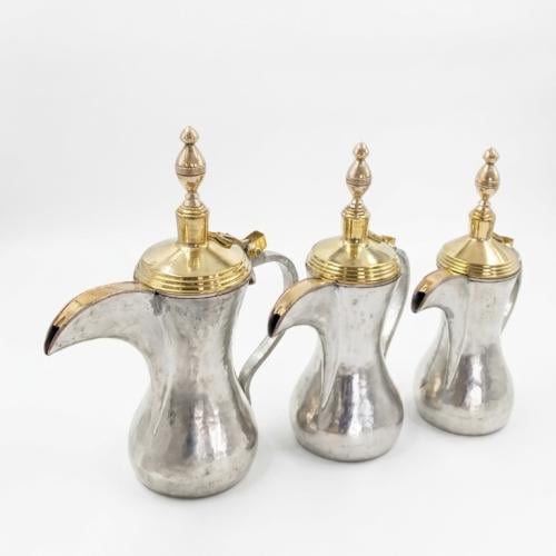 طقم دلال الدقة الحساوية القرينية – أبيض ( 3 قطع )