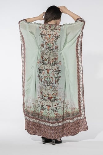 جلابية حرير فراشة