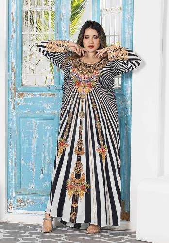 جلابية حرير كريب