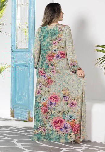 جلابية حرير كريب