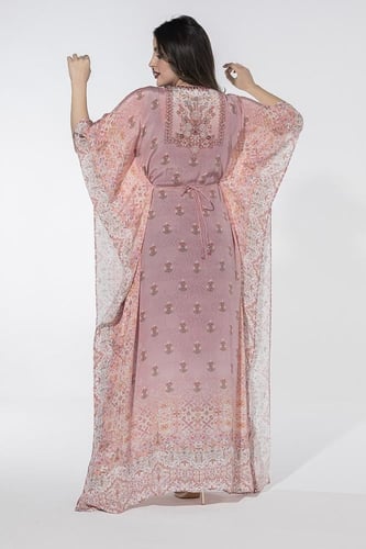 جلابية حرير فراشة