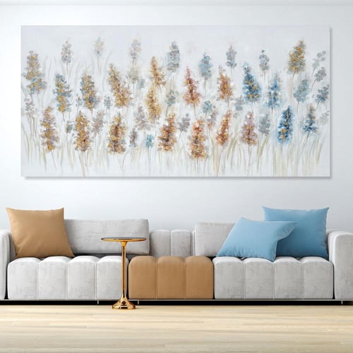 لوحات فن تجريدي ورد تصميم مودرن