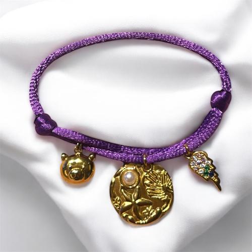 اسوارة شارم دائري رسمة نجمة ولولو باضافة جناح ودب...