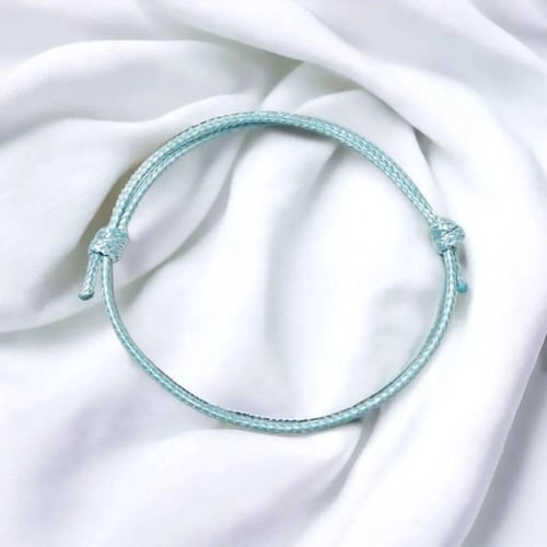 سوارة خيط مع اضافة عبارة الوعد (promise) (مطلية ذه...