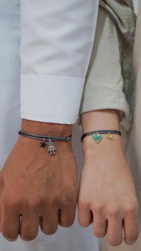 القلب مطلي ذهب (k18) و الرجل الآلي مع إضافه نجمه